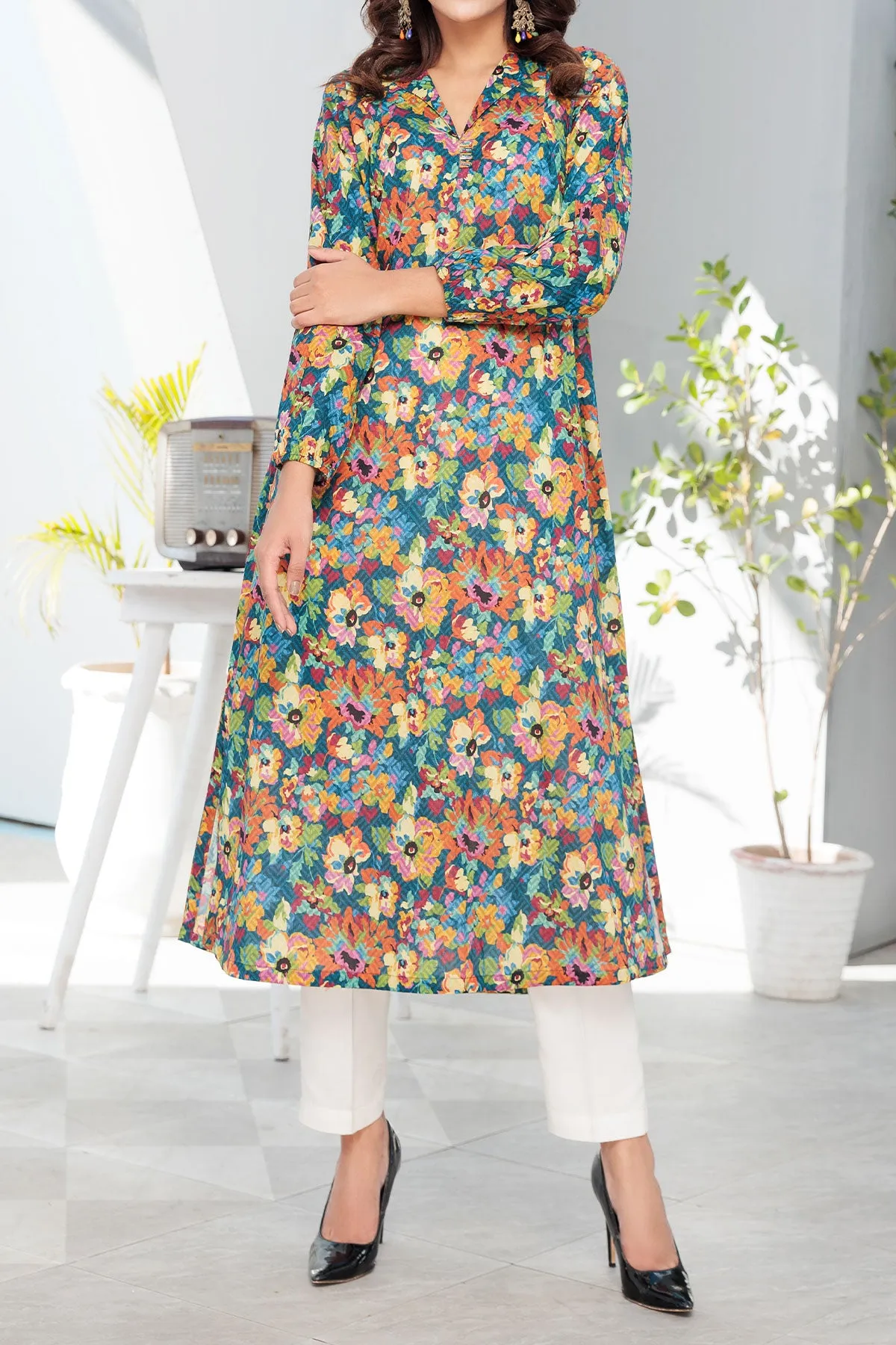 1 PIECE DIGITAL PRINT KURTI | DPCK-140