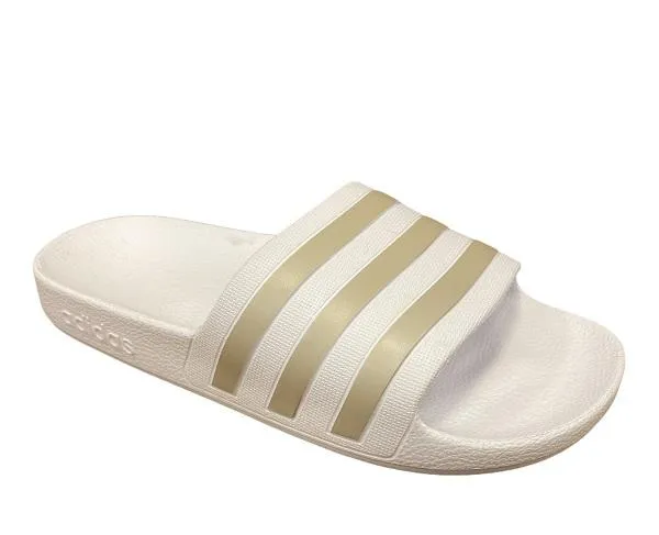 Adidas Adilette Aqua EF1730 core white-platinum slipper for sea and pool 