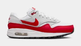 Air Max 1 Sport Red Grade School Running Shoes (Neutral Grey/White/Black/University Red)