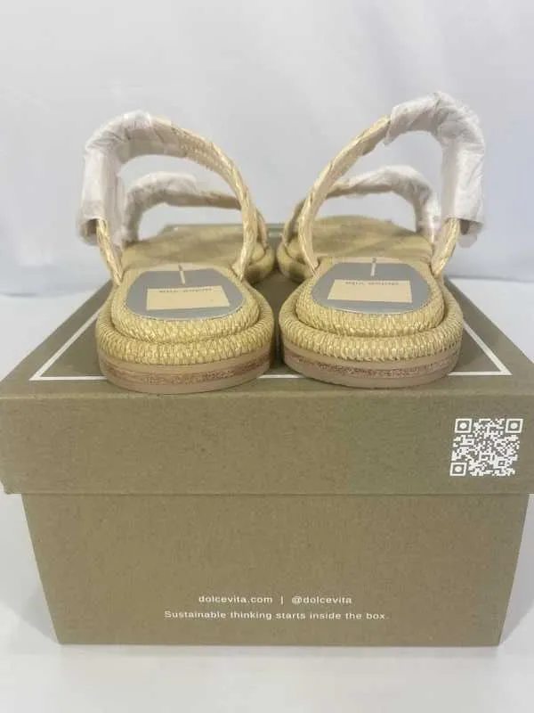 ALAINA SANDALS LT NATURAL RAFFIA - re:vita