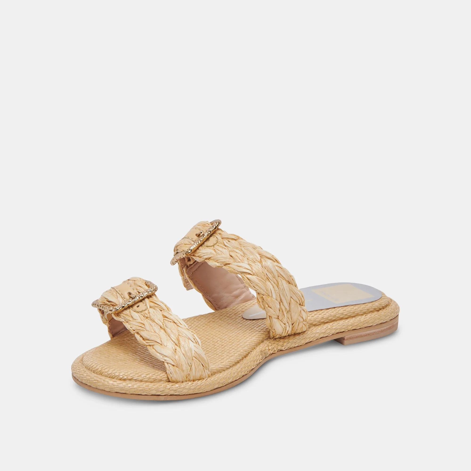 ALAINA SANDALS LT NATURAL RAFFIA - re:vita