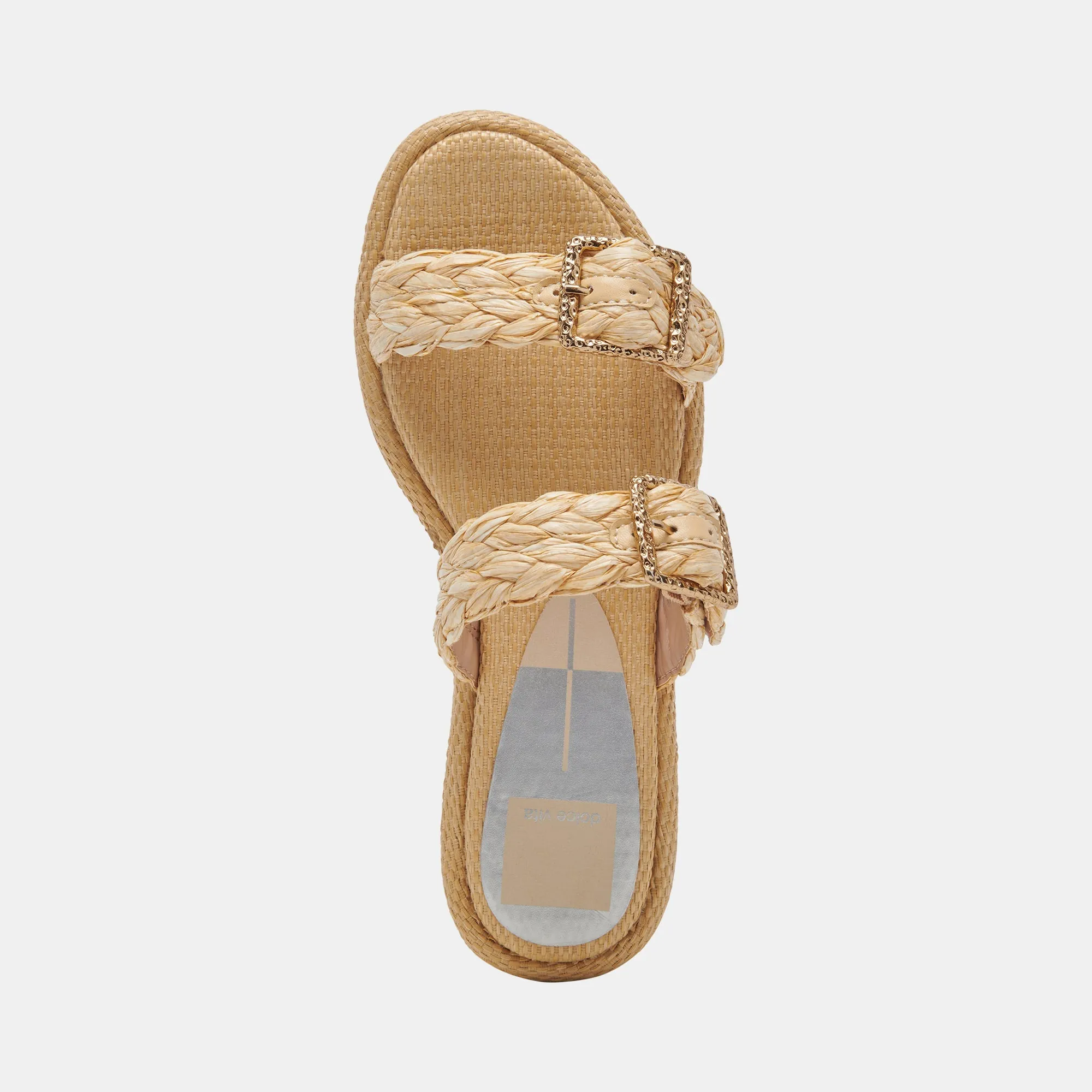 ALAINA SANDALS LT NATURAL RAFFIA - re:vita