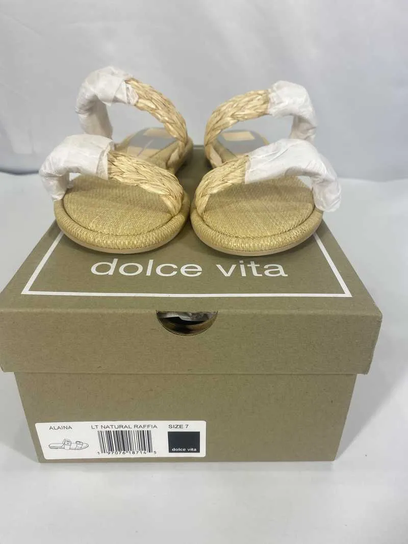 ALAINA SANDALS LT NATURAL RAFFIA - re:vita