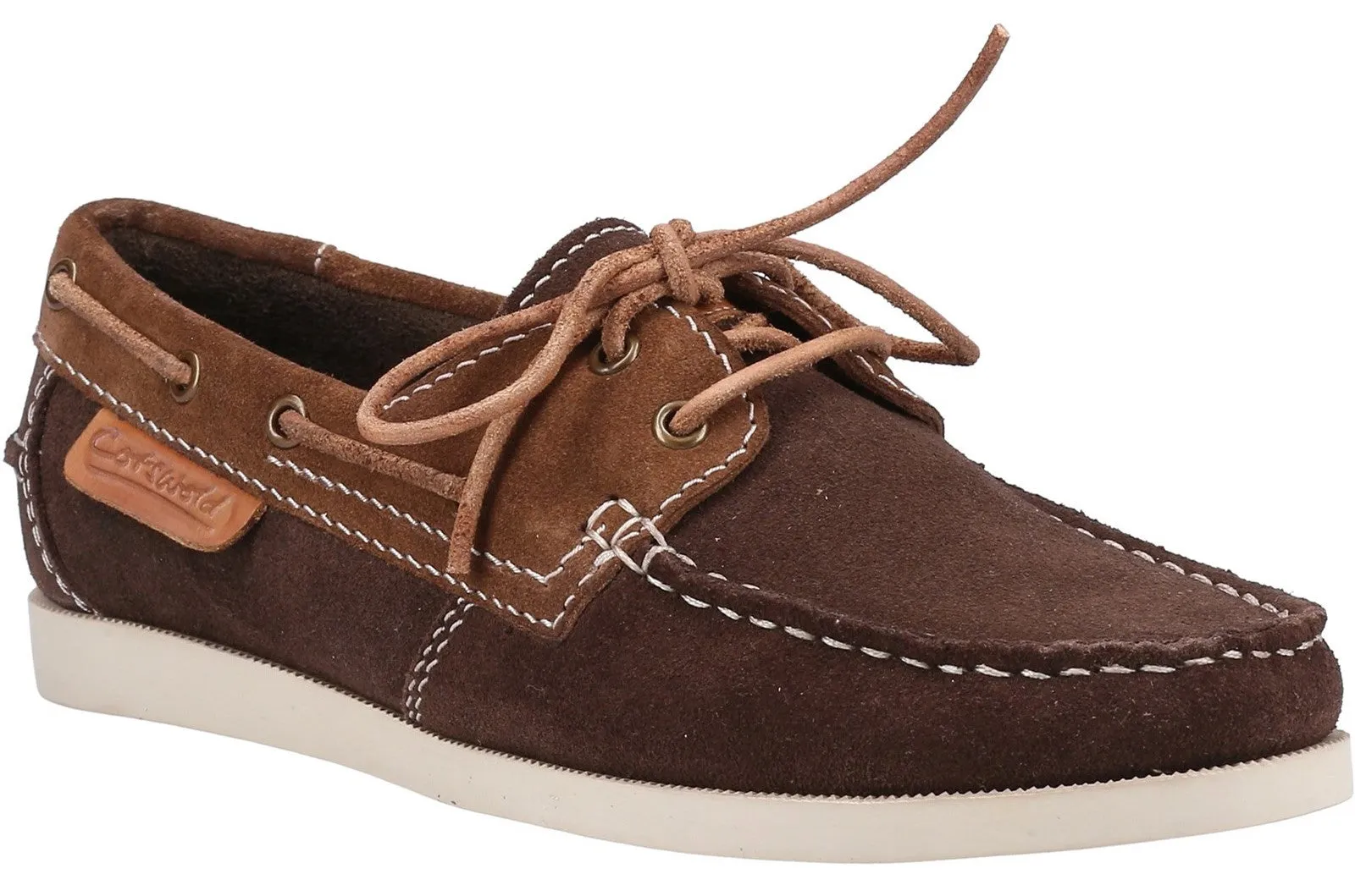 Cotswold Idbury Womens Leather Lace Up Boat Shoe