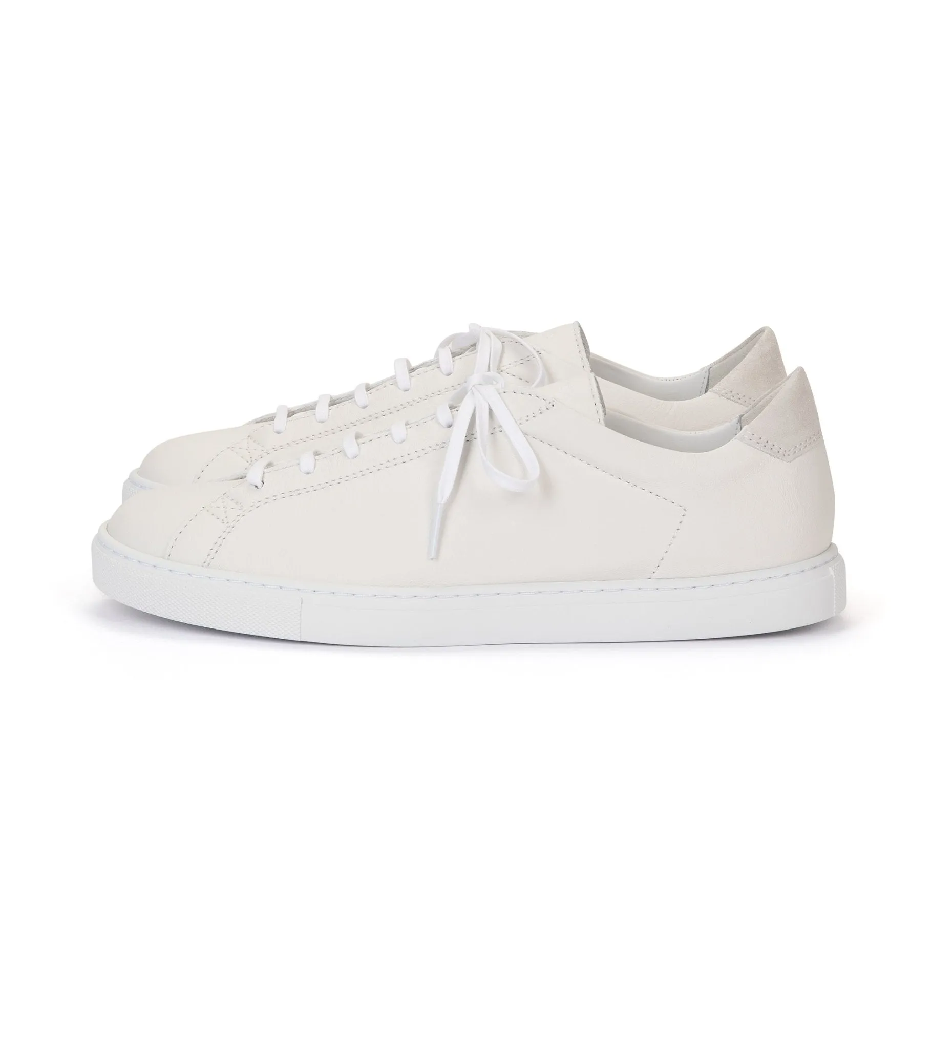 CQP Racquet Leather Sneaker: White