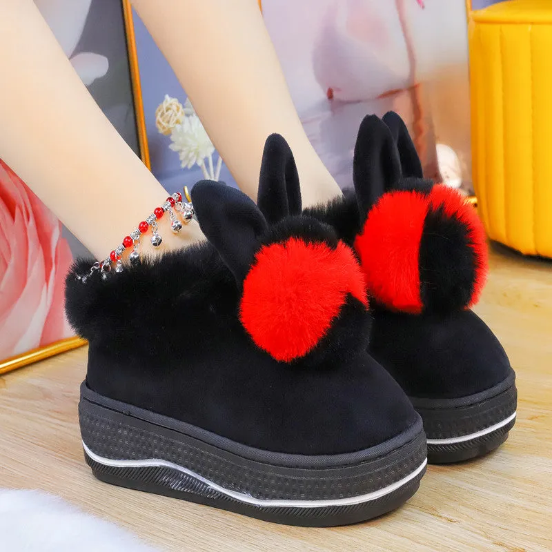 Cute Soft Bunny Warm Pastel Slippers ON891