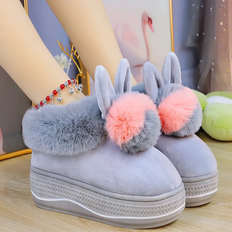 Cute Soft Bunny Warm Pastel Slippers ON891