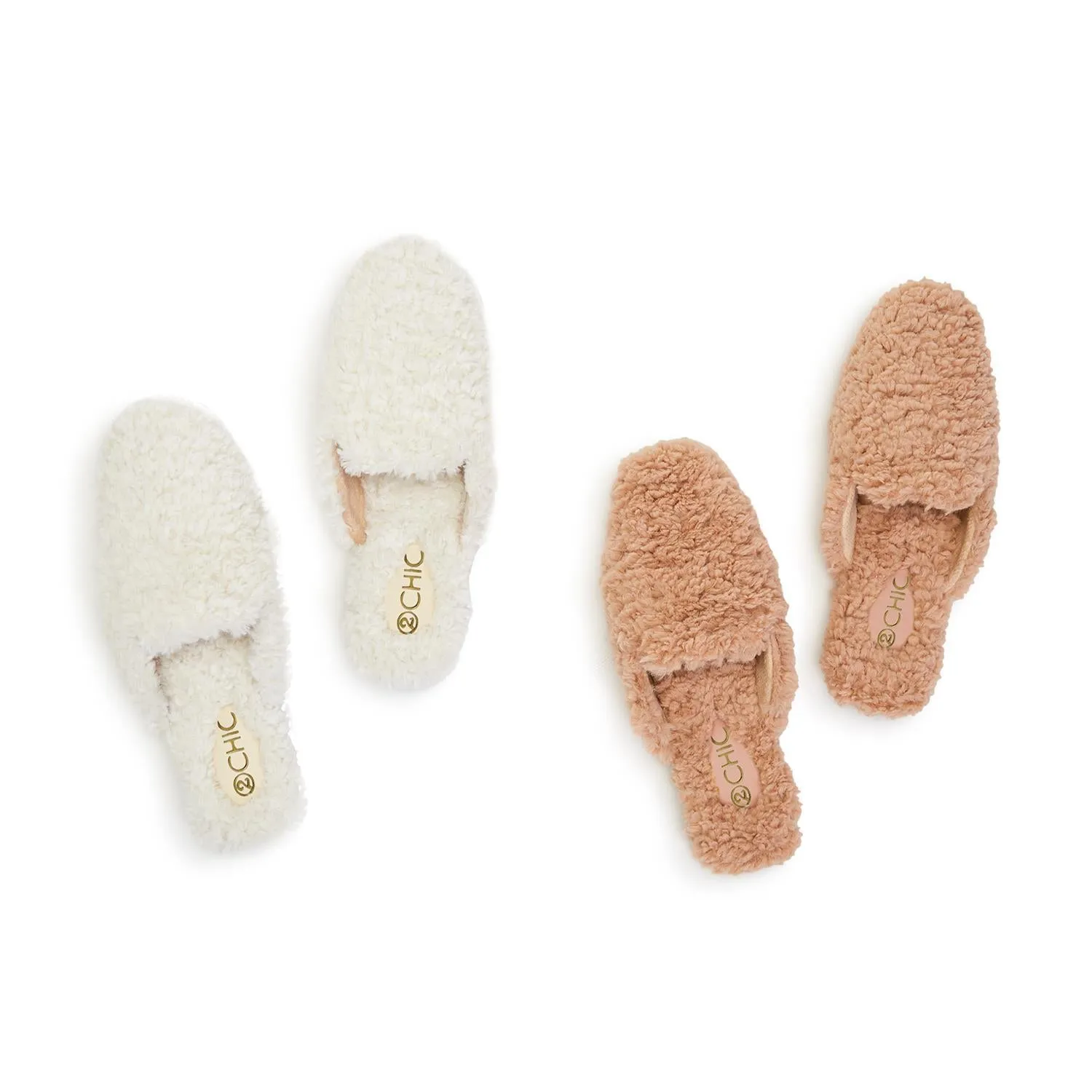 Faux Sherpa Slippers