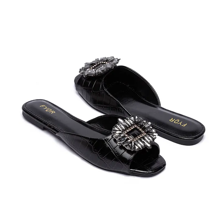 Gem Embellished Flat Sandal MY 212