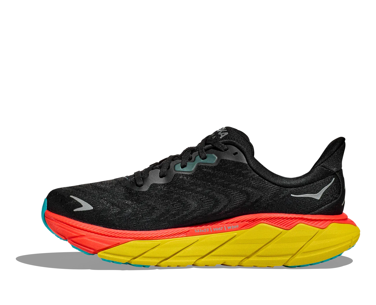 HOKA Men's Arahi 6 Black/Flame