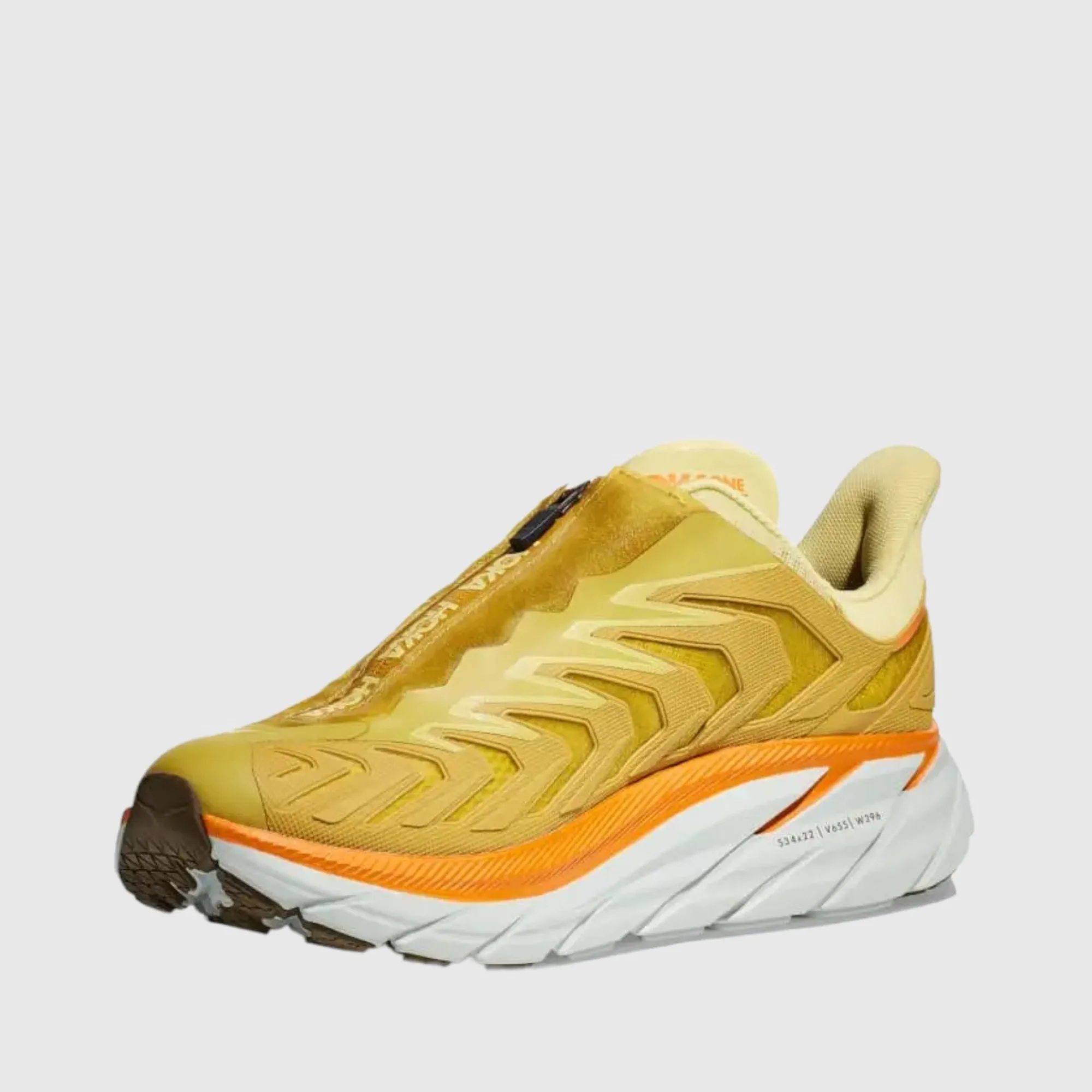 Hoka Project Clifton Golden Lichen Celery Root