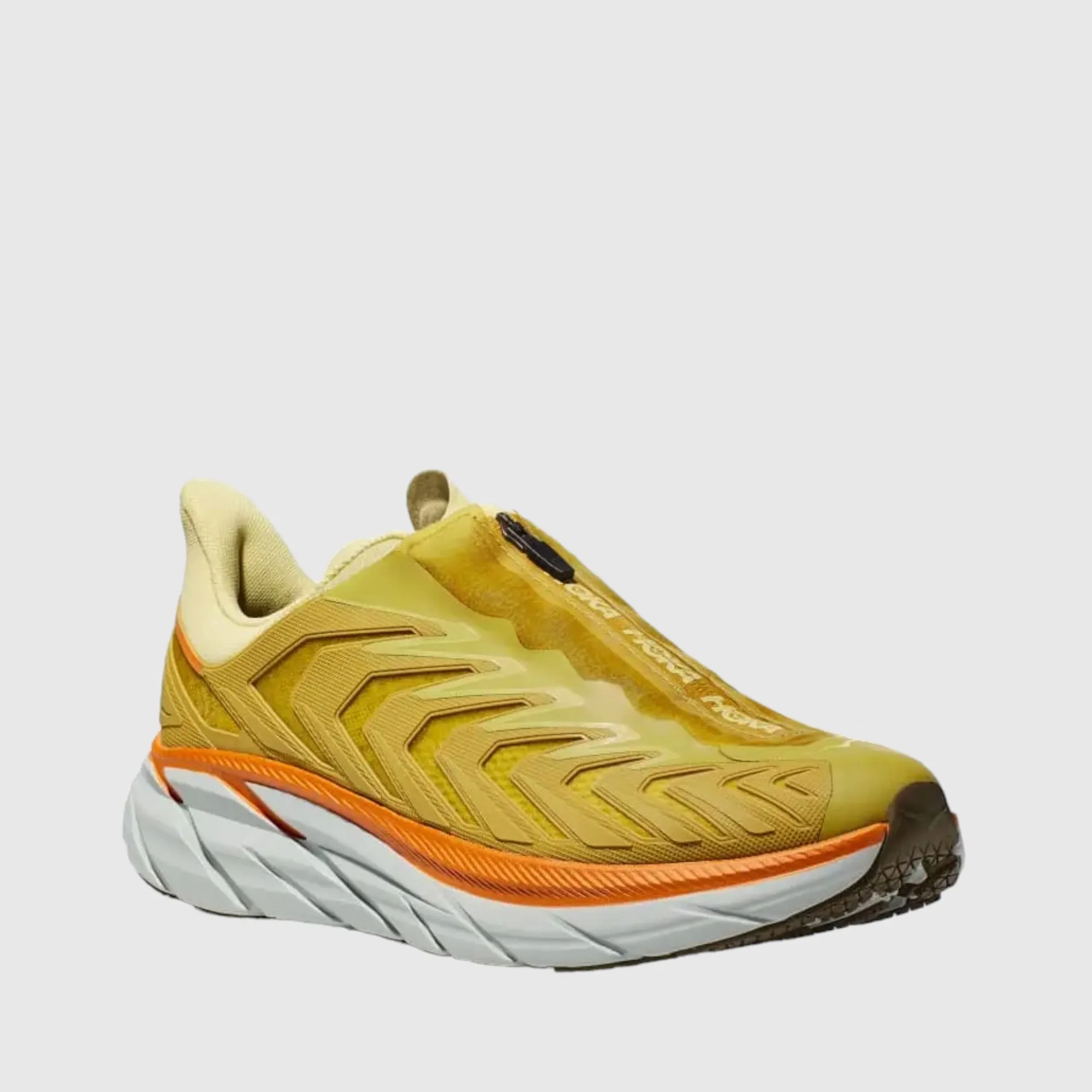 Hoka Project Clifton Golden Lichen Celery Root