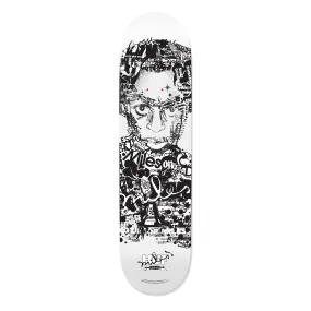 HUF DECK VOTE FOR MILES 8.25 WHITE