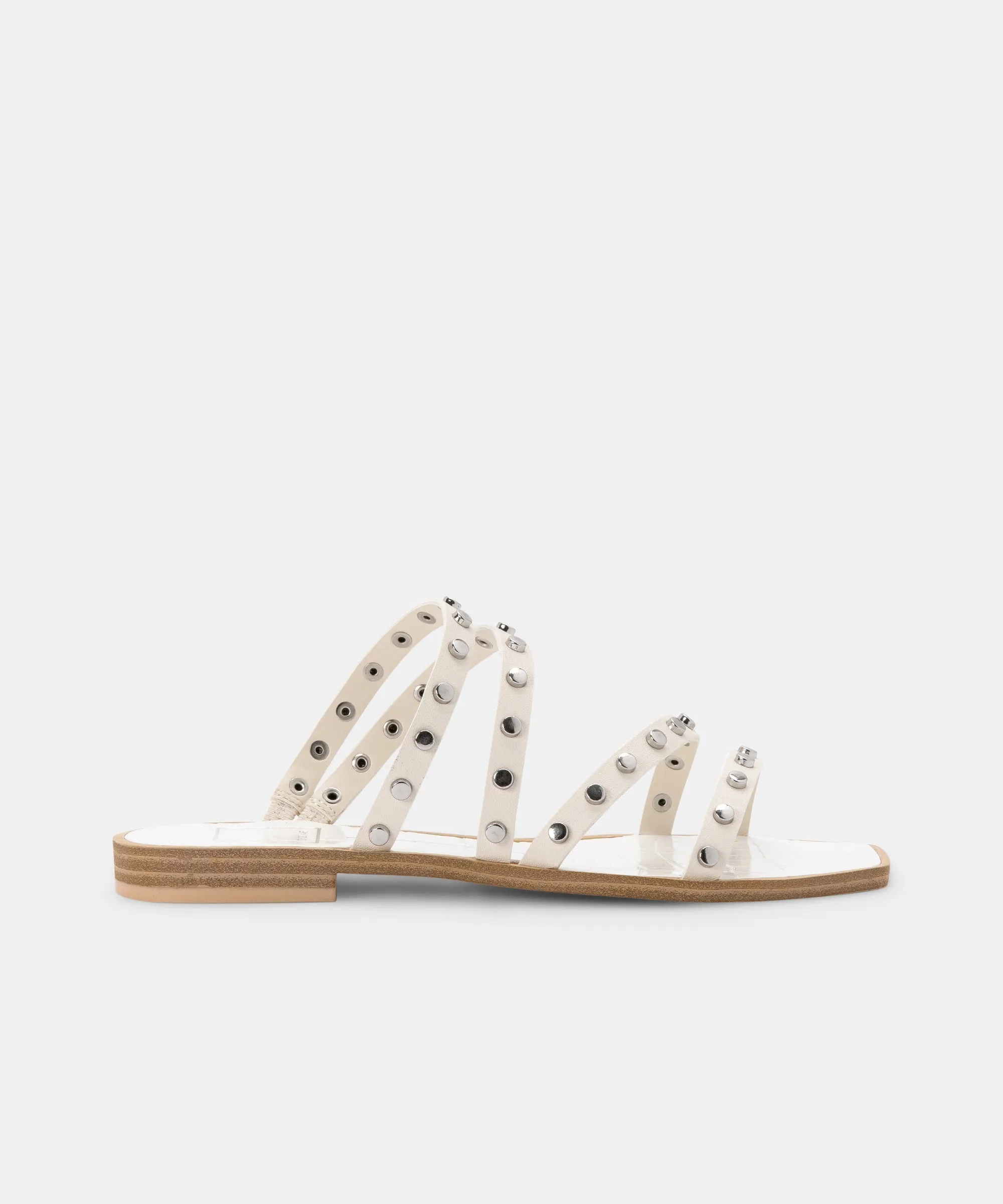 IZABEL STUDDED SANDALS OFF WHITE STELLA - re:vita