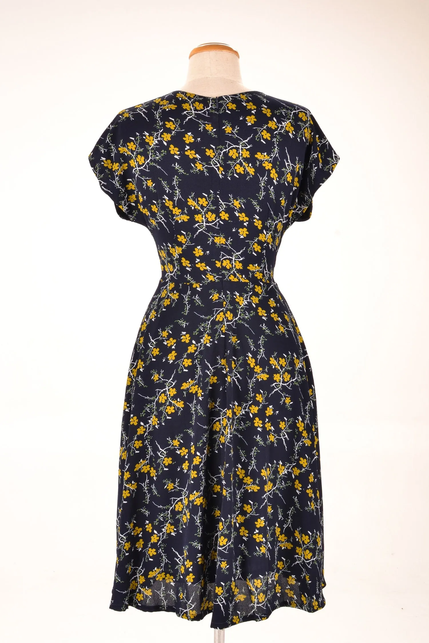 Kay Floral Mustard Dress