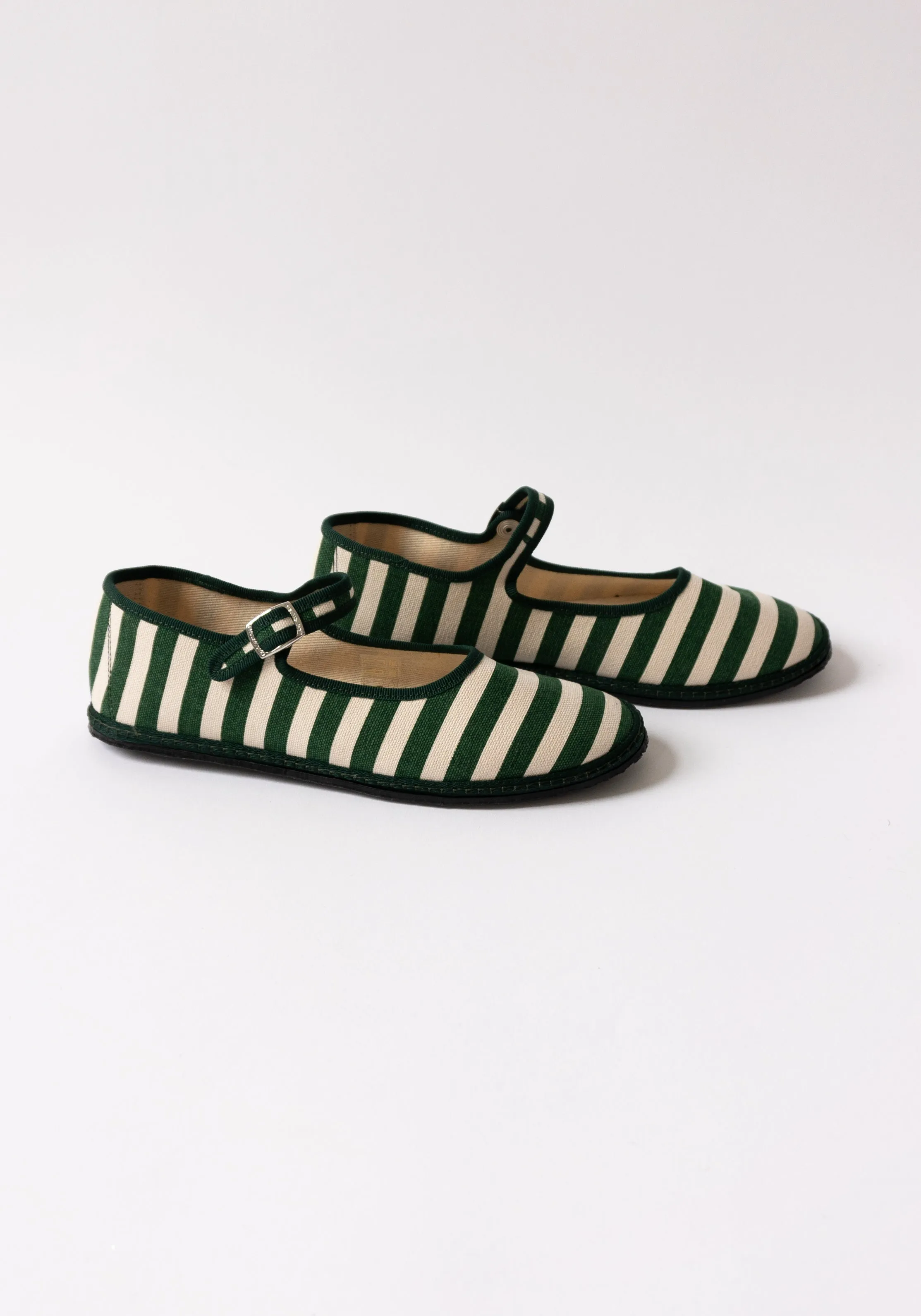 Mary Jane in Gondola Verde Stripe