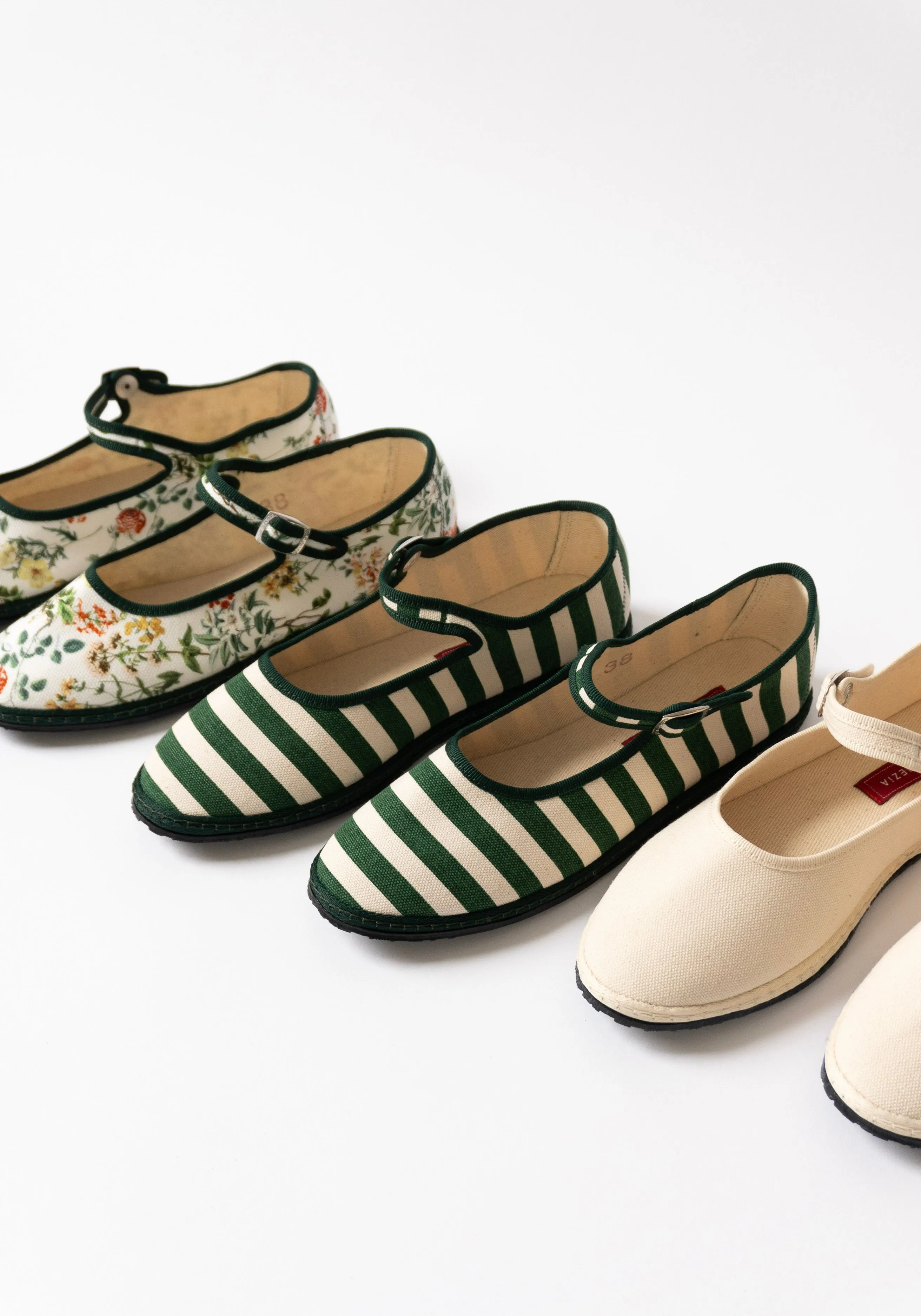 Mary Jane in Gondola Verde Stripe