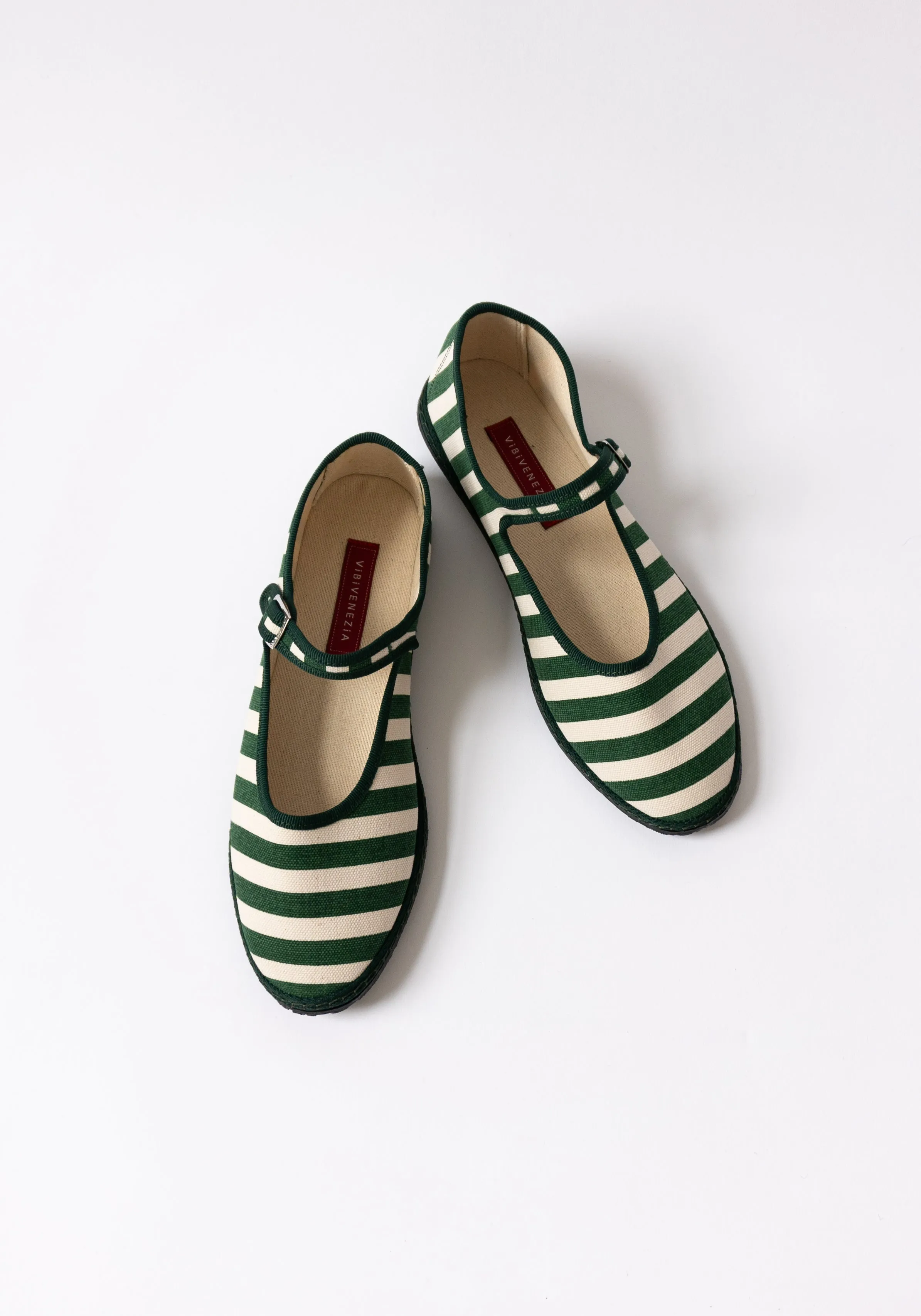 Mary Jane in Gondola Verde Stripe