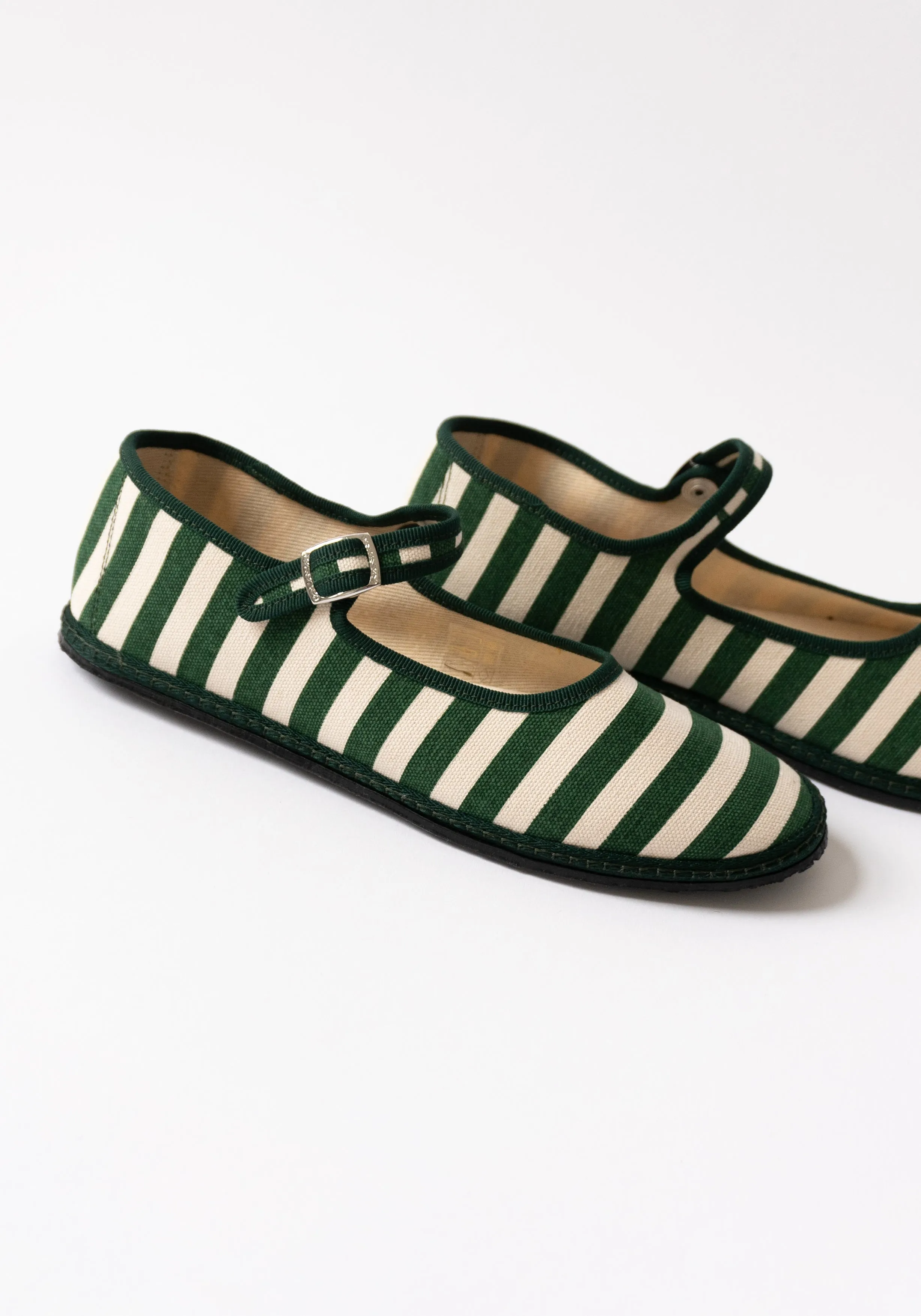 Mary Jane in Gondola Verde Stripe