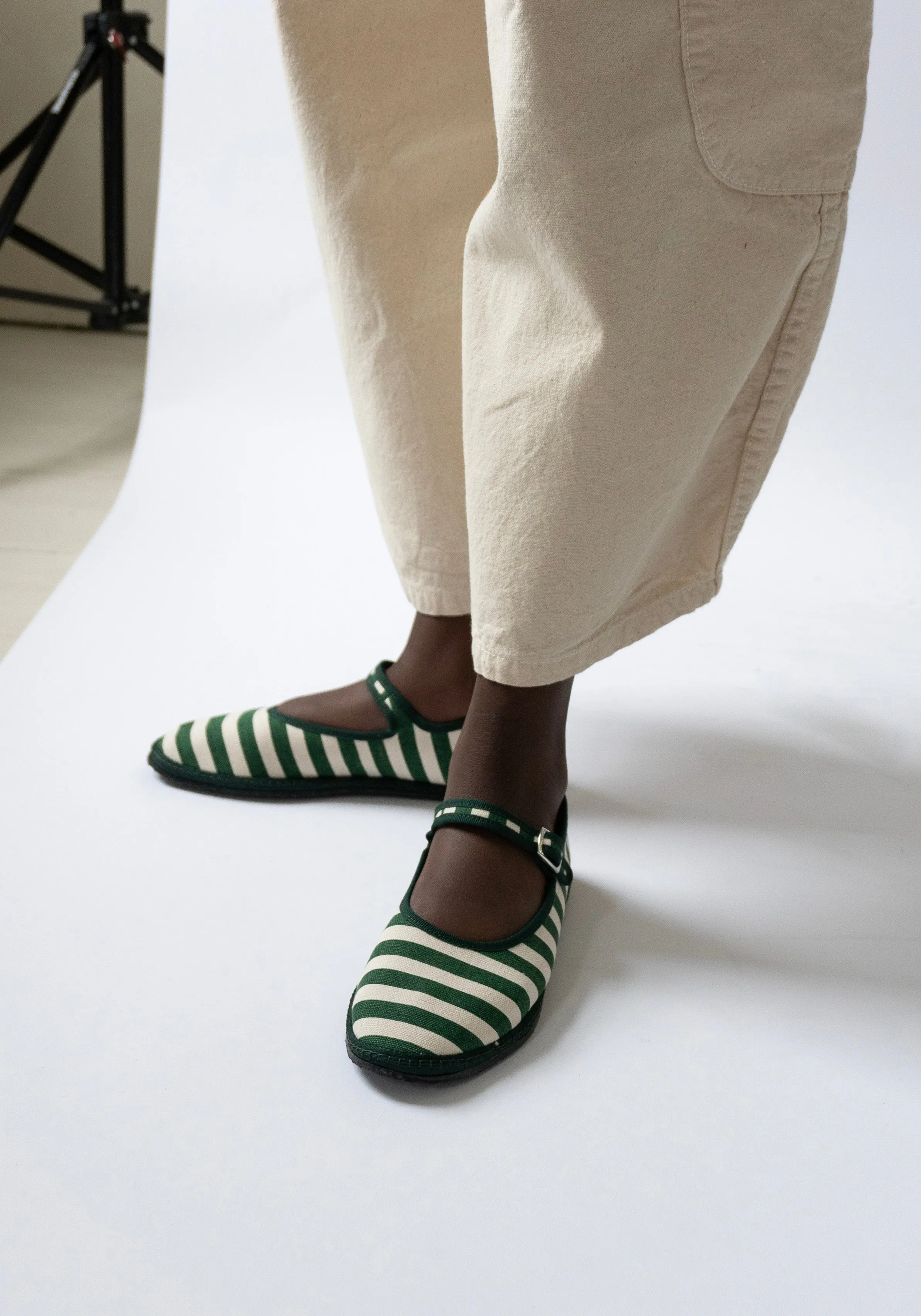 Mary Jane in Gondola Verde Stripe