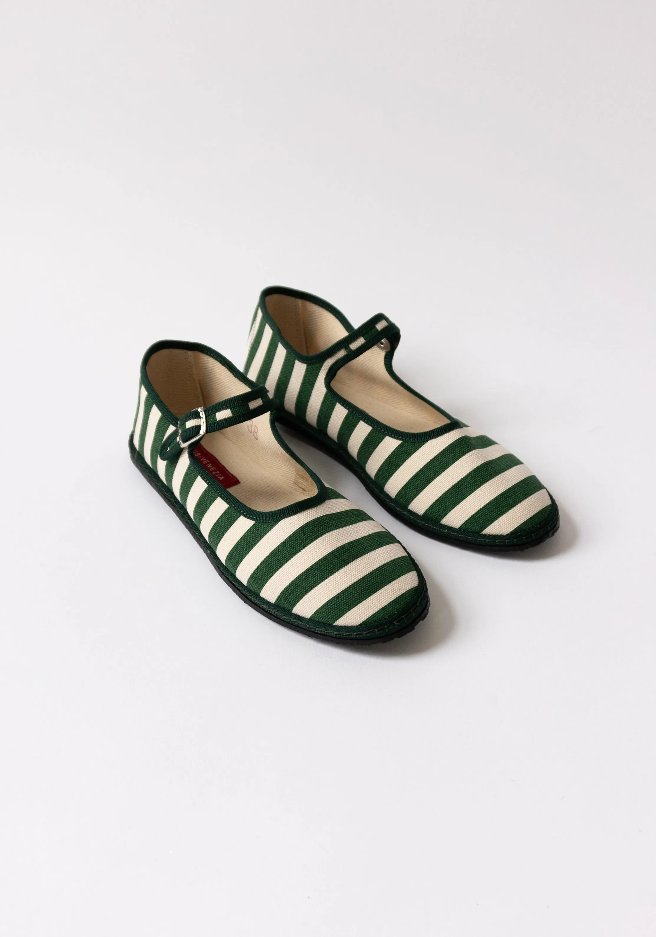 Mary Jane in Gondola Verde Stripe