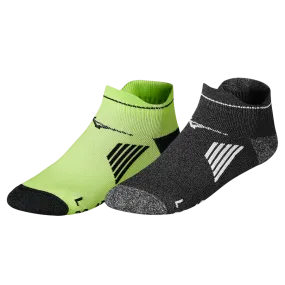 Mizuno ACT Train Mid socks 2 pairs J2GX1055 93 black-lime green 