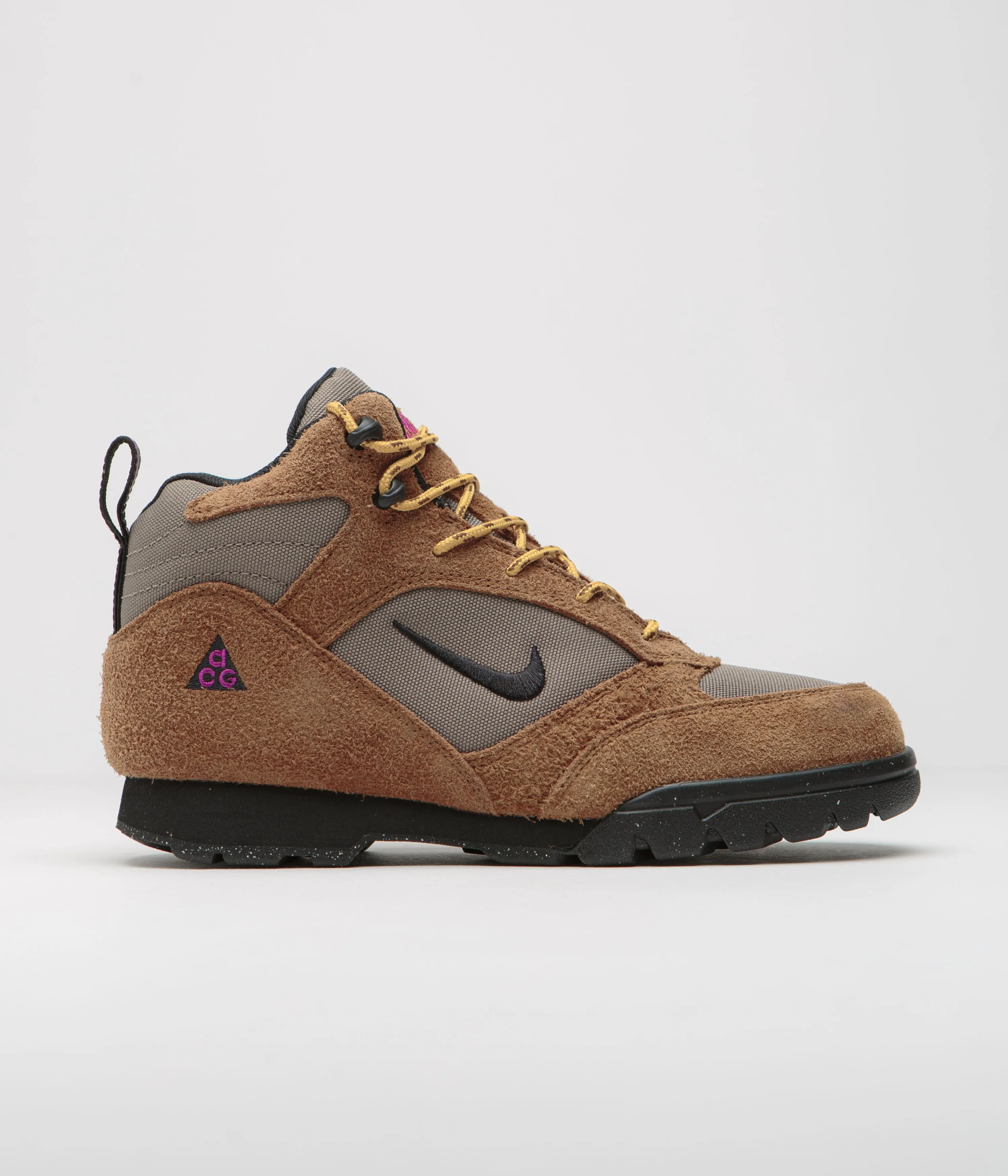 Nike ACG Torre Mid Waterproof Shoes - Pecan / Black - Olive Grey - Red Plum