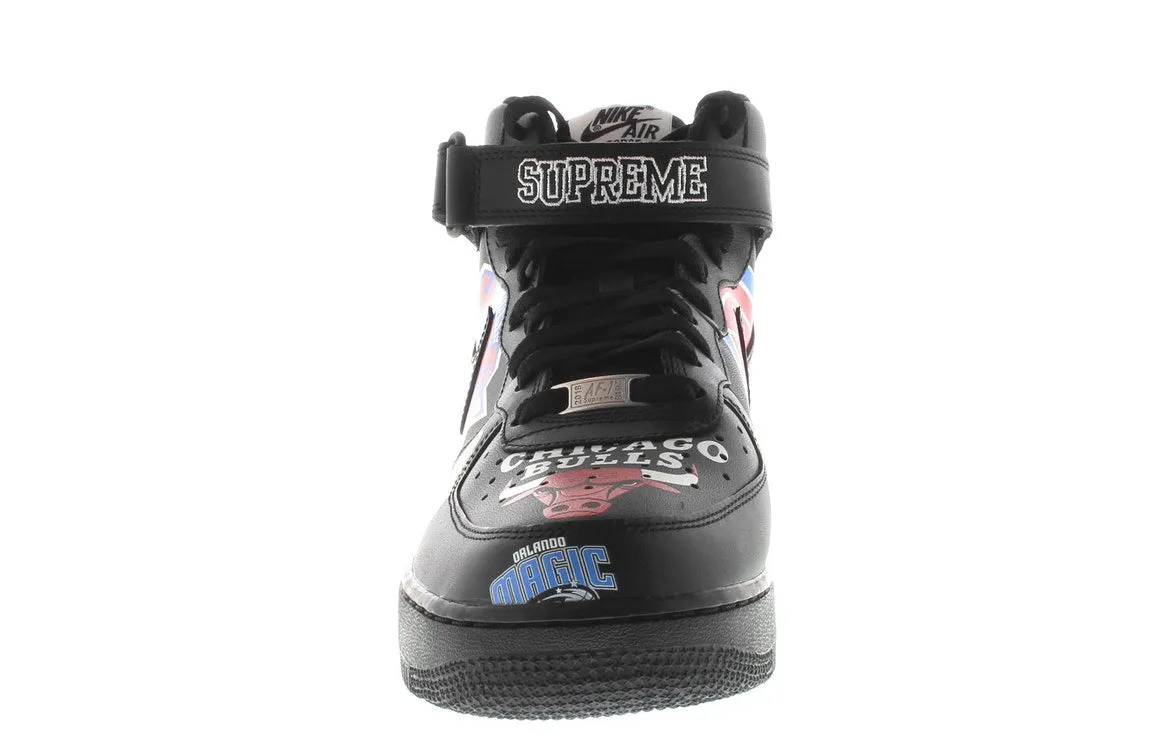 Nike Air Force 1 Mid Supreme NBA Black