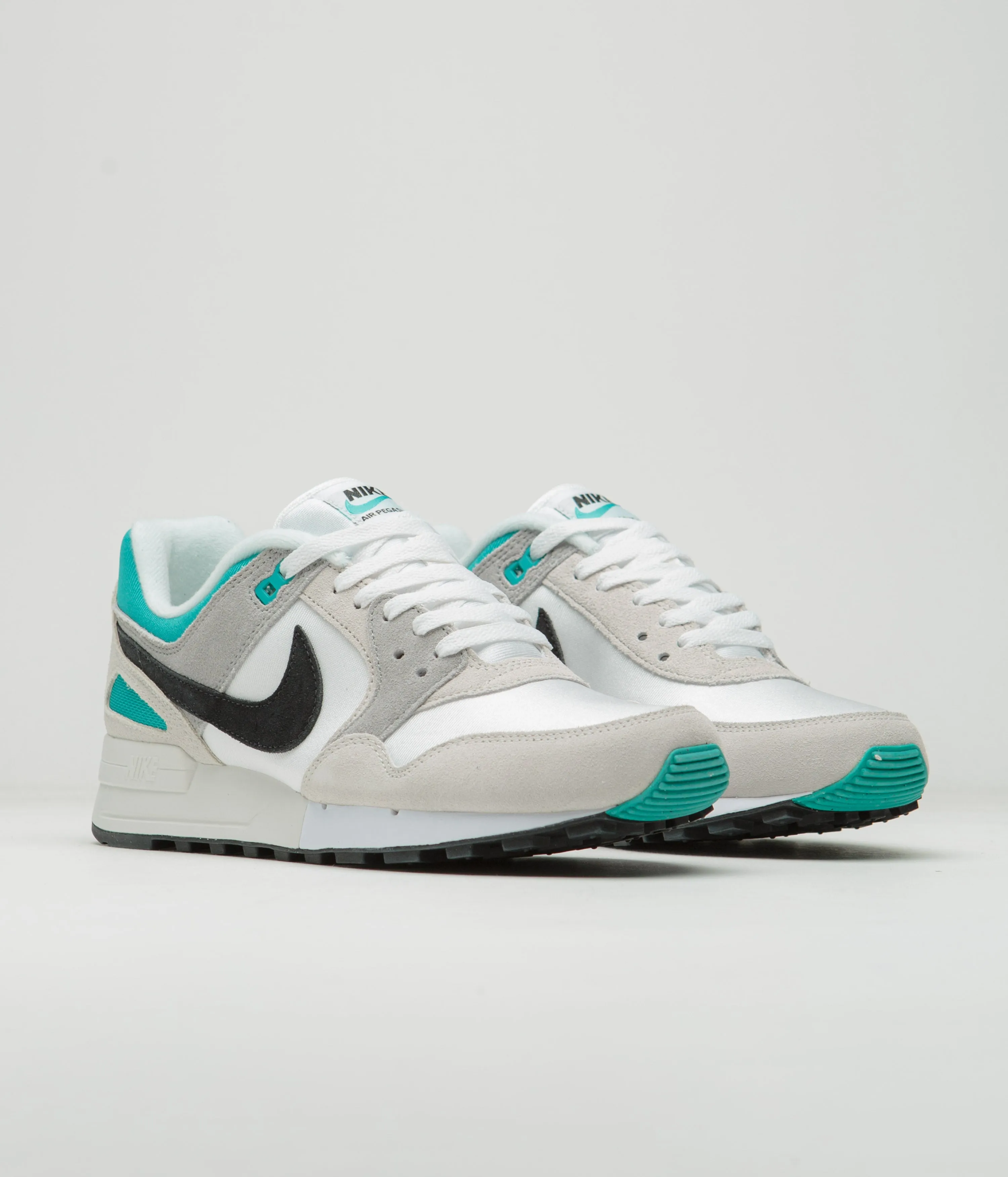 Nike Air Pegasus '89 Shoes - White / Black - Platinum Tint - Dusty Cactus