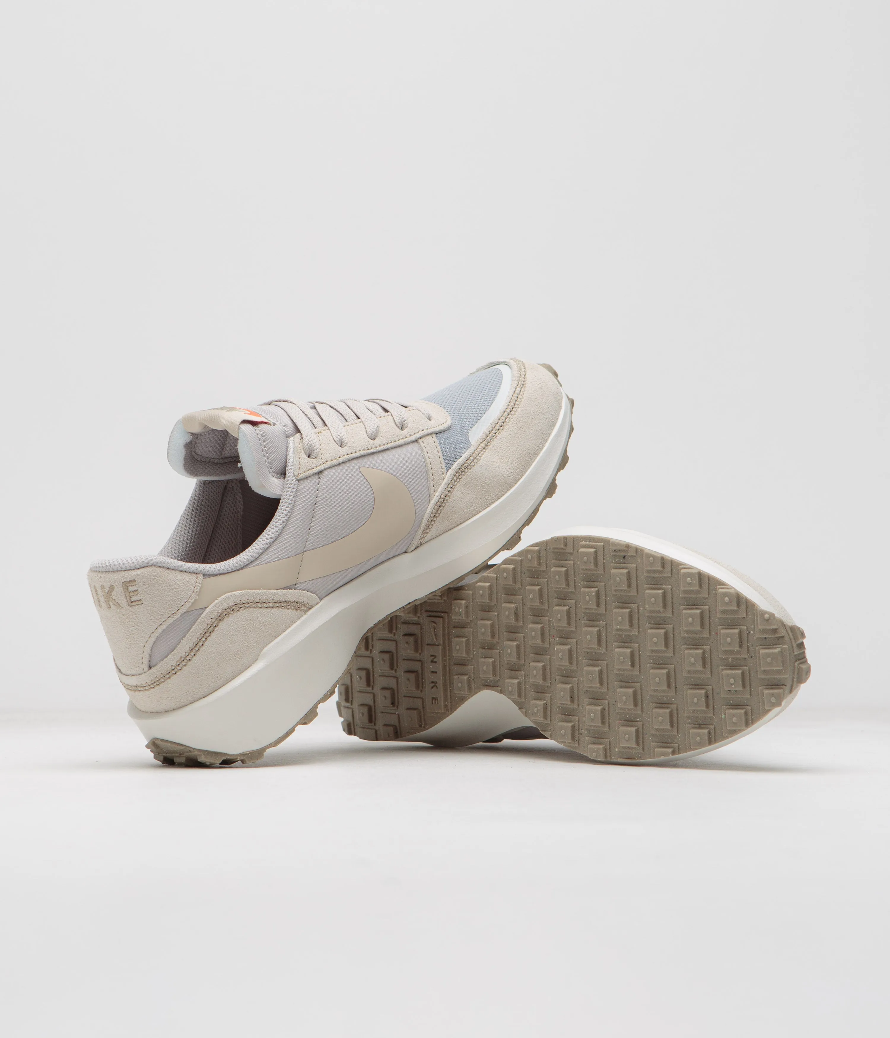 Nike Waffle Nav Shoes - Light Iron Ore / Sanddrift - Silver - Phantom