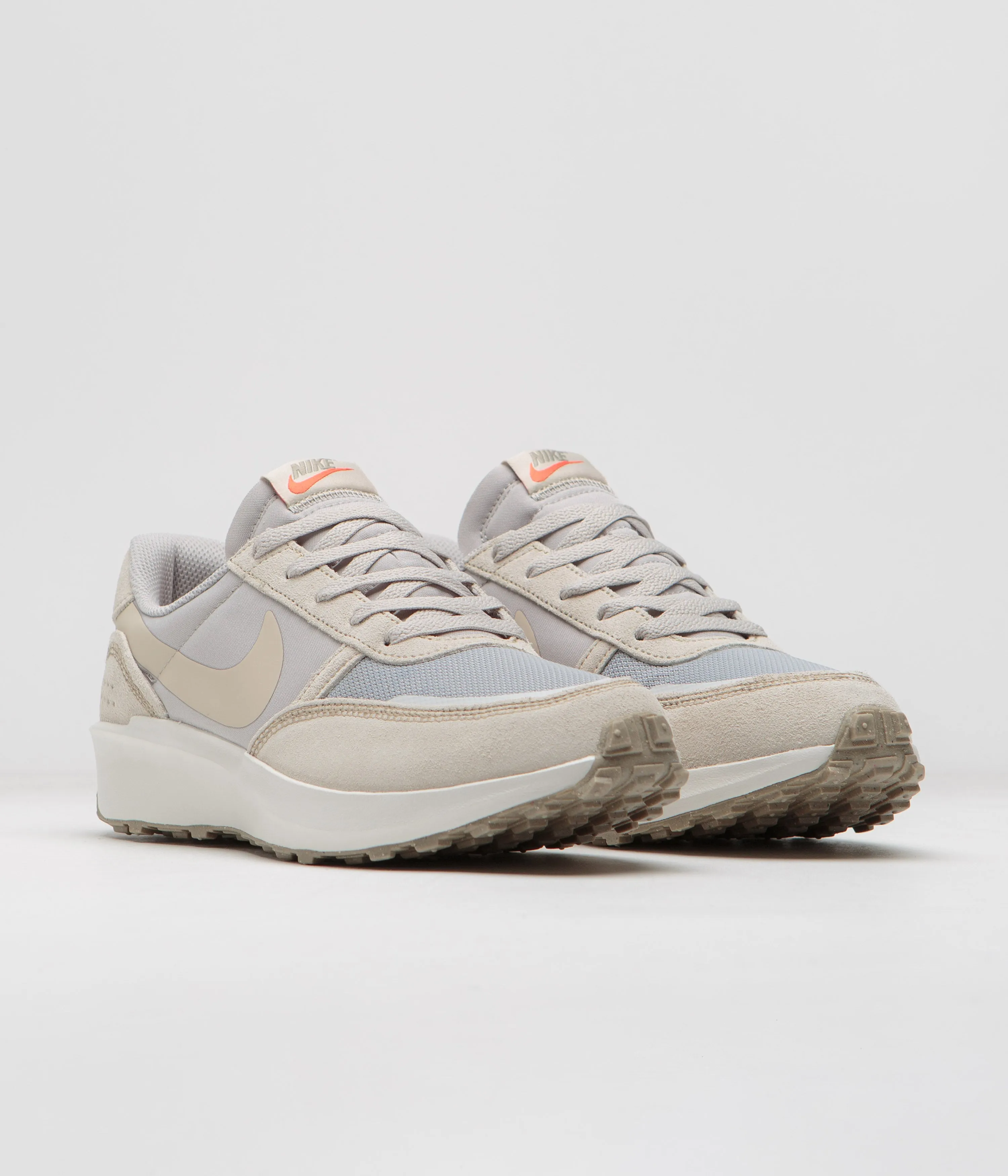 Nike Waffle Nav Shoes - Light Iron Ore / Sanddrift - Silver - Phantom