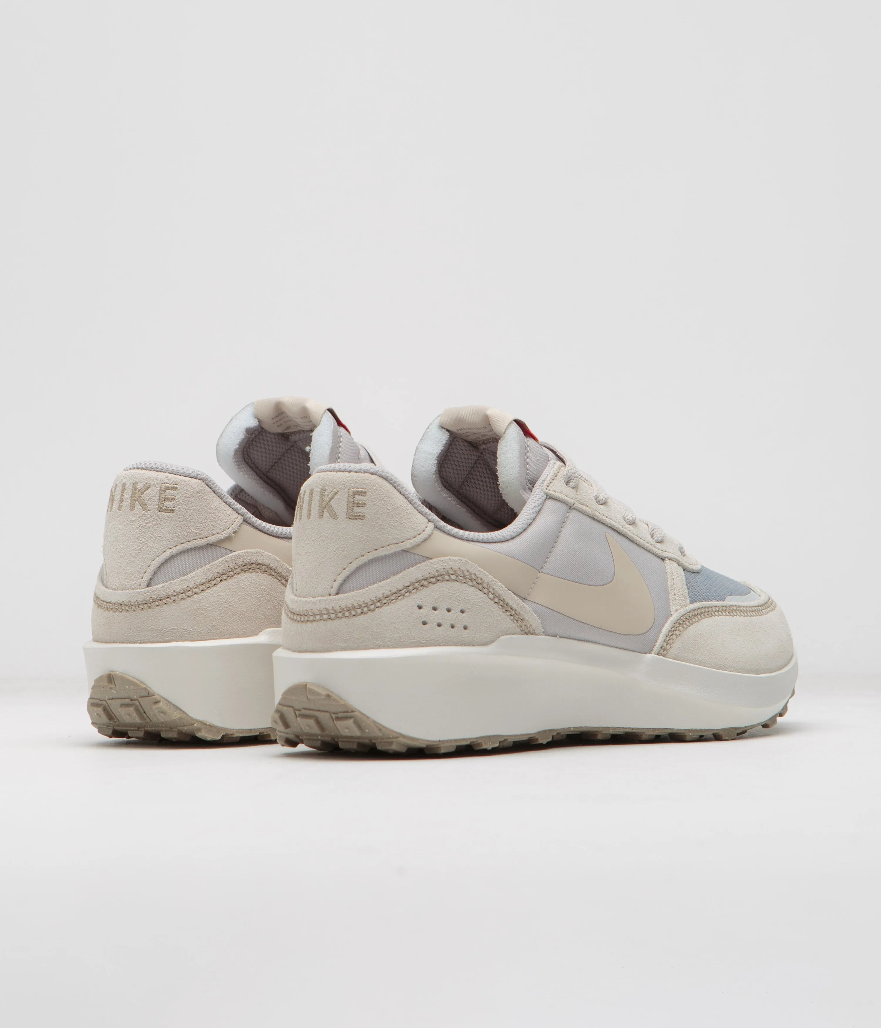 Nike Waffle Nav Shoes - Light Iron Ore / Sanddrift - Silver - Phantom