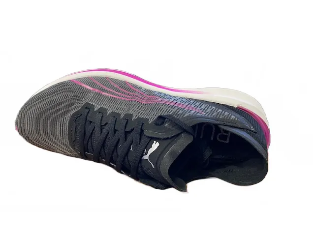 Puma women's running shoe Electrify Nitro 195174 08 black-castlerock-deep orchid 