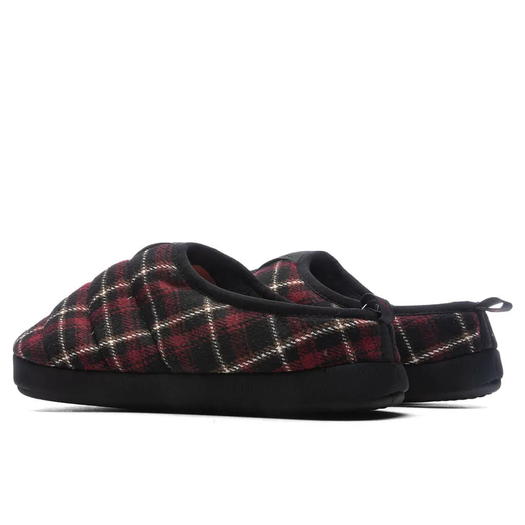 Scuff Flannel Slippers - Red