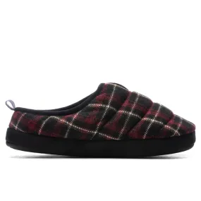 Scuff Flannel Slippers - Red