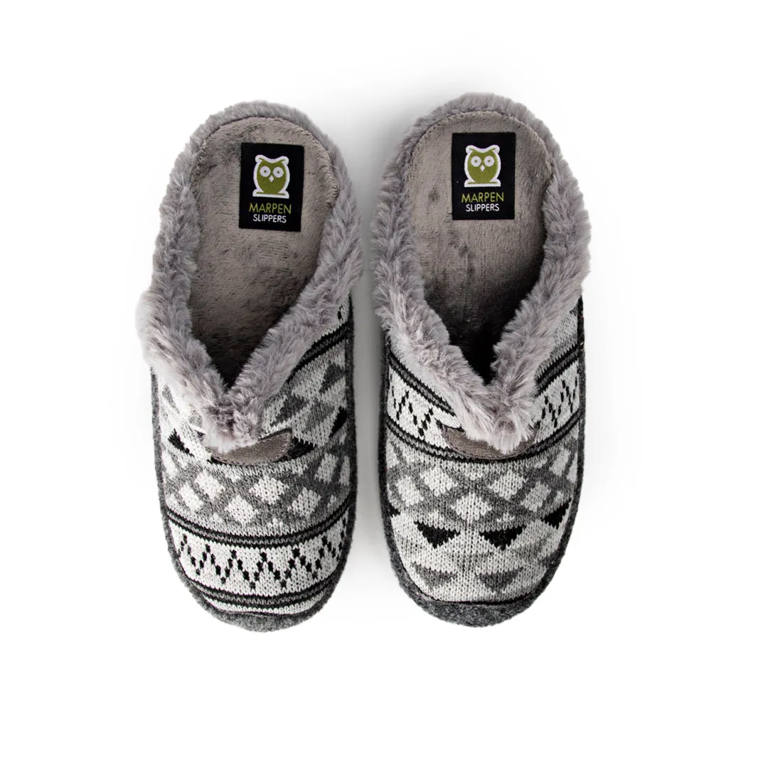 Slippers Chinela Lana Gris