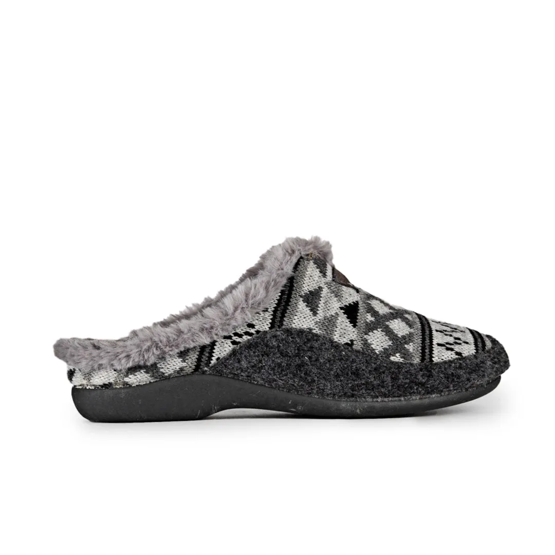 Slippers Chinela Lana Gris