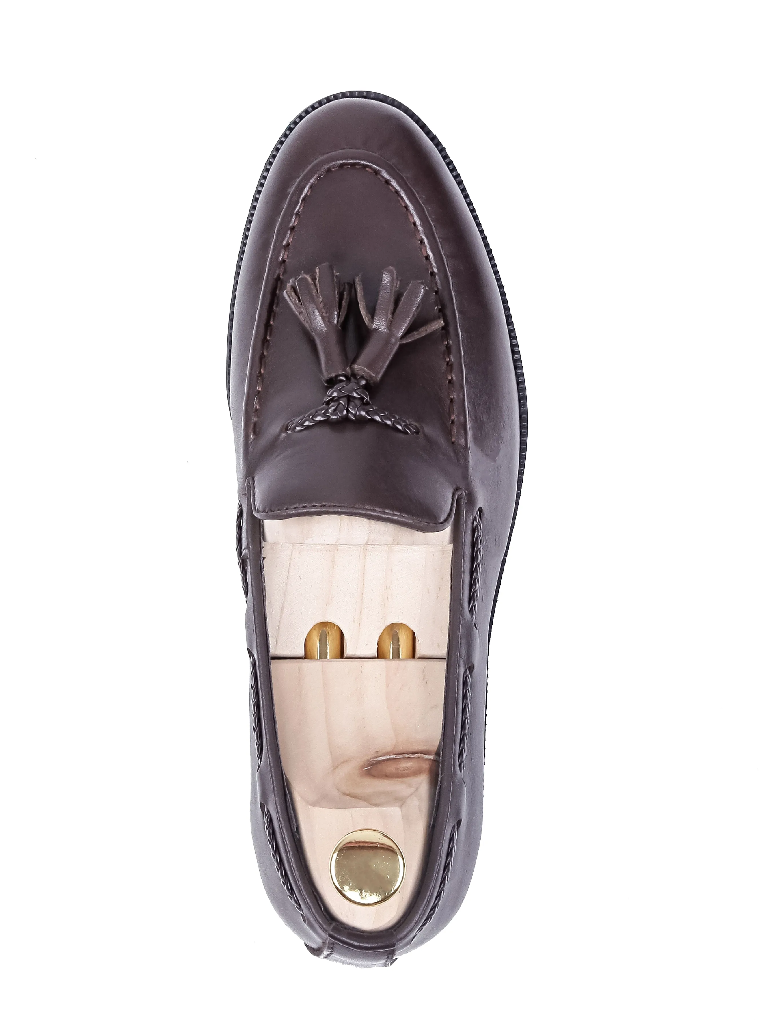 Tassel Loafer - Coffee Leather (Crepe Sole)