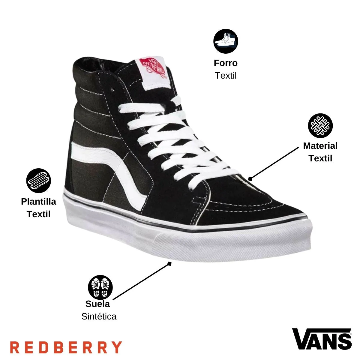 Tenis Vans Casual Urbano Unisex N000D5IBKA