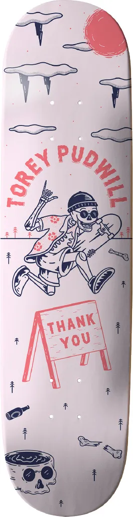 THANK YOU DECK TOREY PUDWILL ZAPPED 8.25 PINK