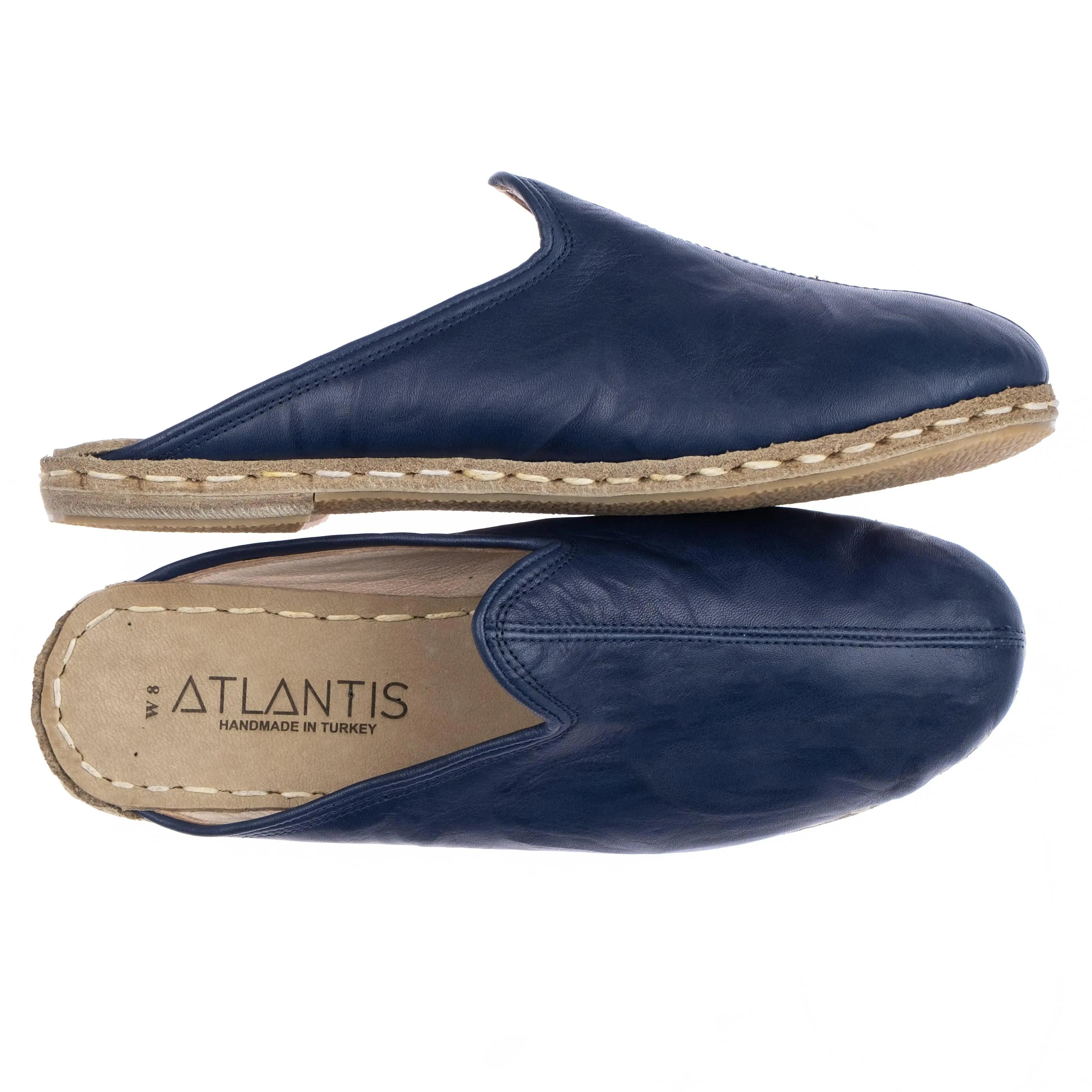 Women's Navy Slippers