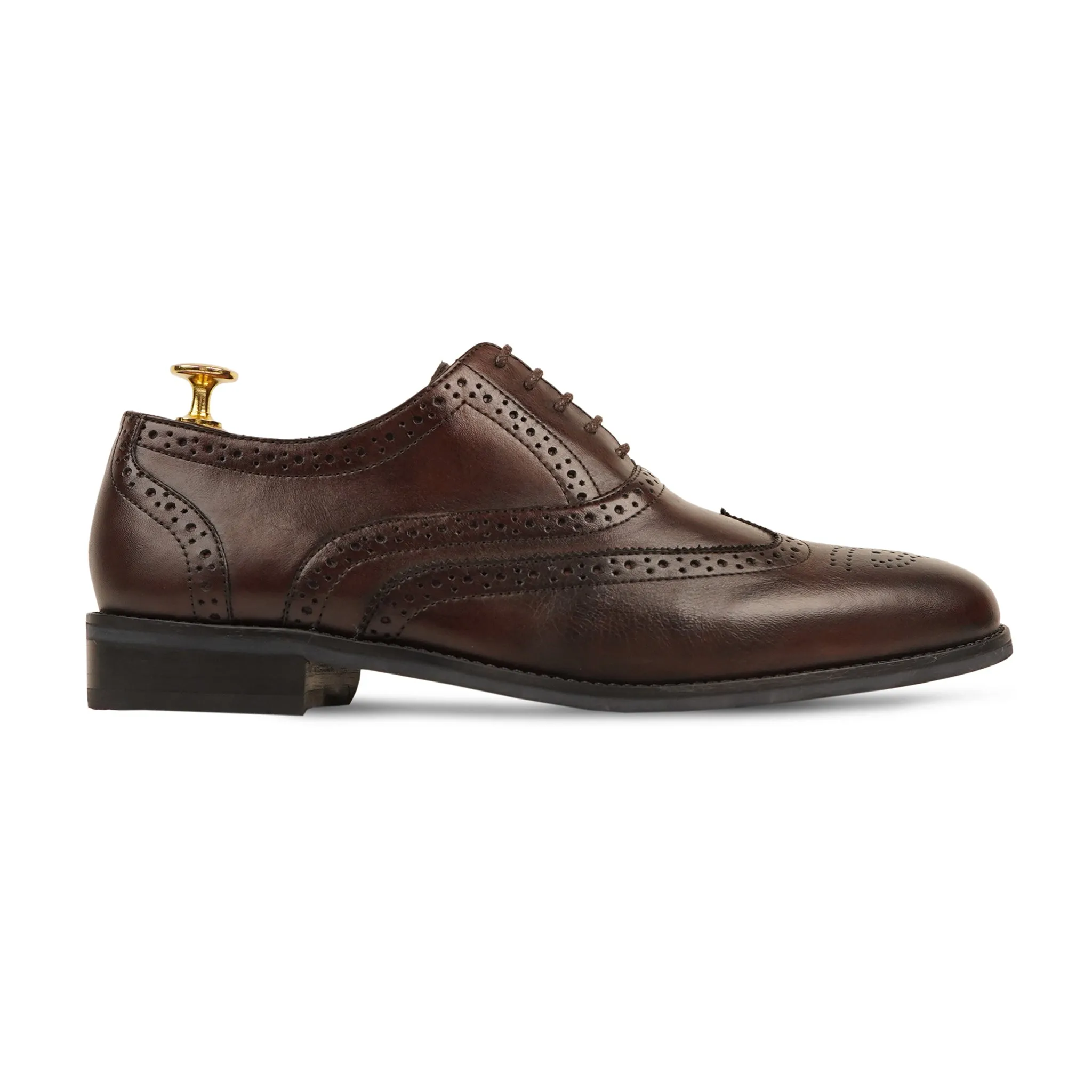 Worchester - Men's Dark Brown Calf Leather Oxford Shoe